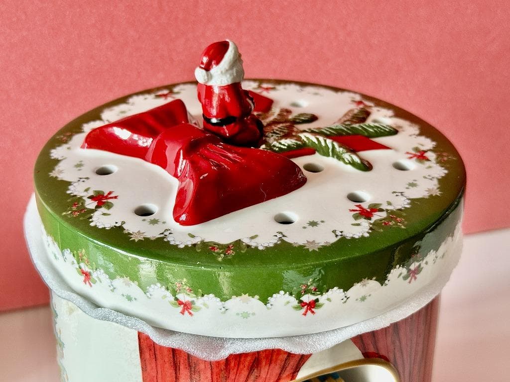 売約済み　ビレロイ＆ボッホ　クリスマス　オルゴール付　キャンドルボックス　サンタ