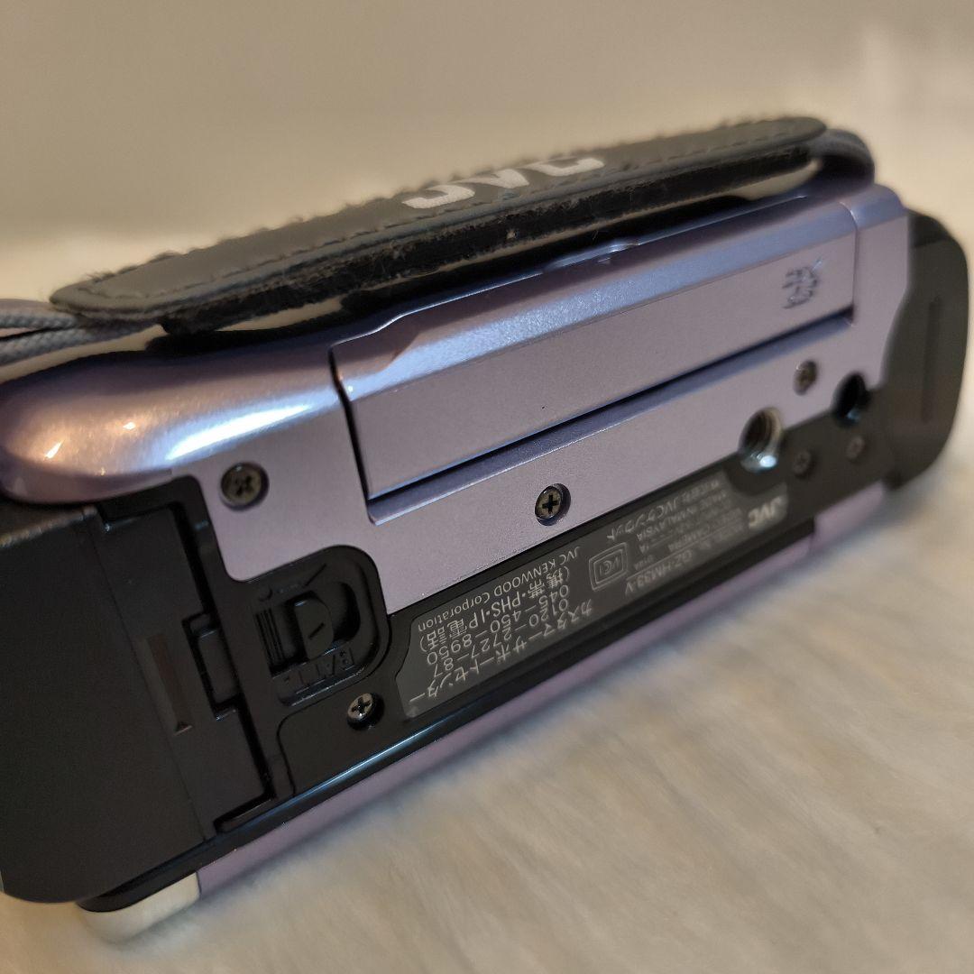 美品 JVC ビデオカメラ Everio GZ-HM33-V バイオレット