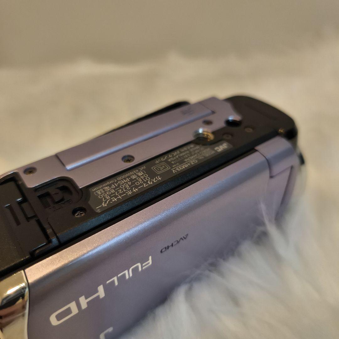 美品 JVC ビデオカメラ Everio GZ-HM33-V バイオレット
