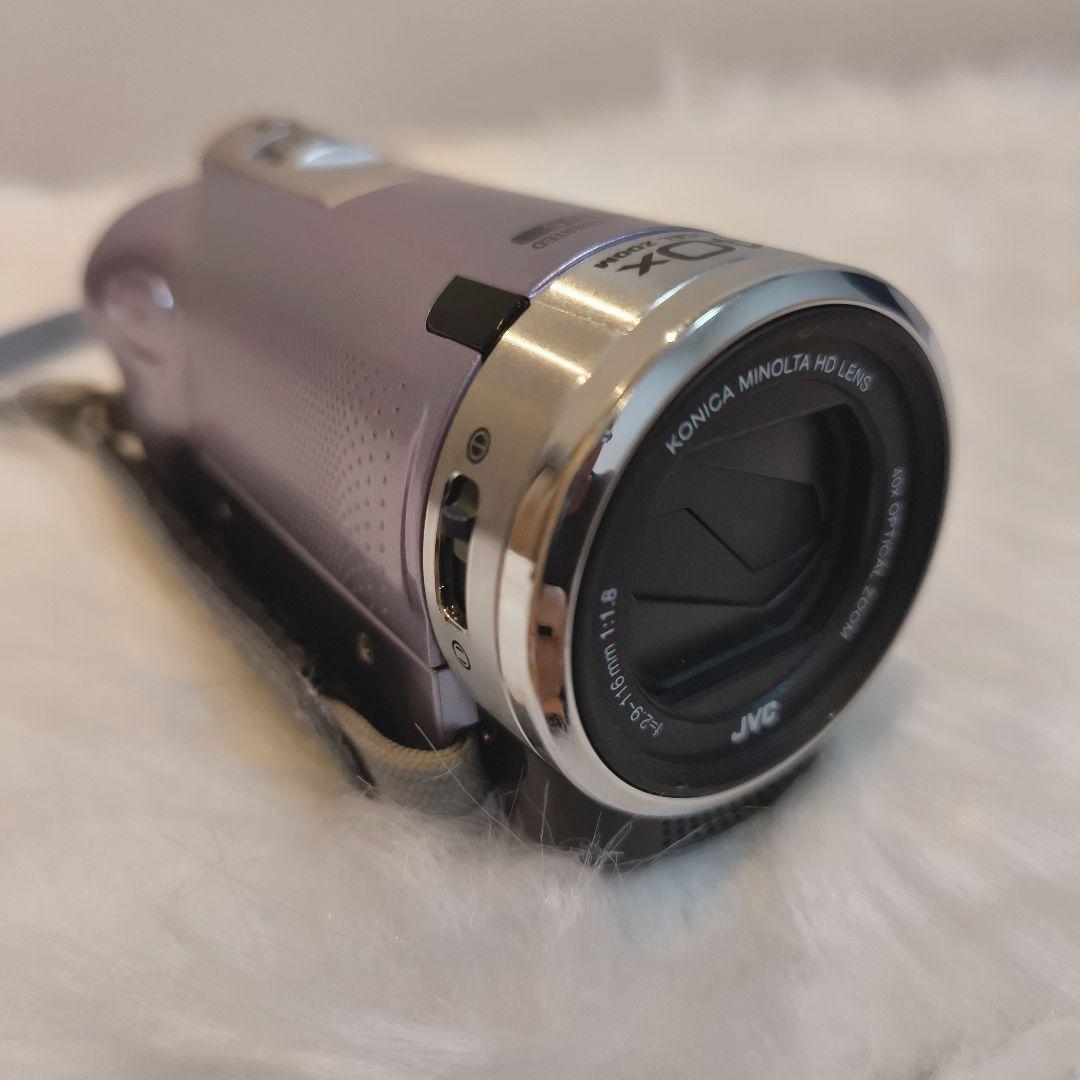 美品 JVC ビデオカメラ Everio GZ-HM33-V バイオレット