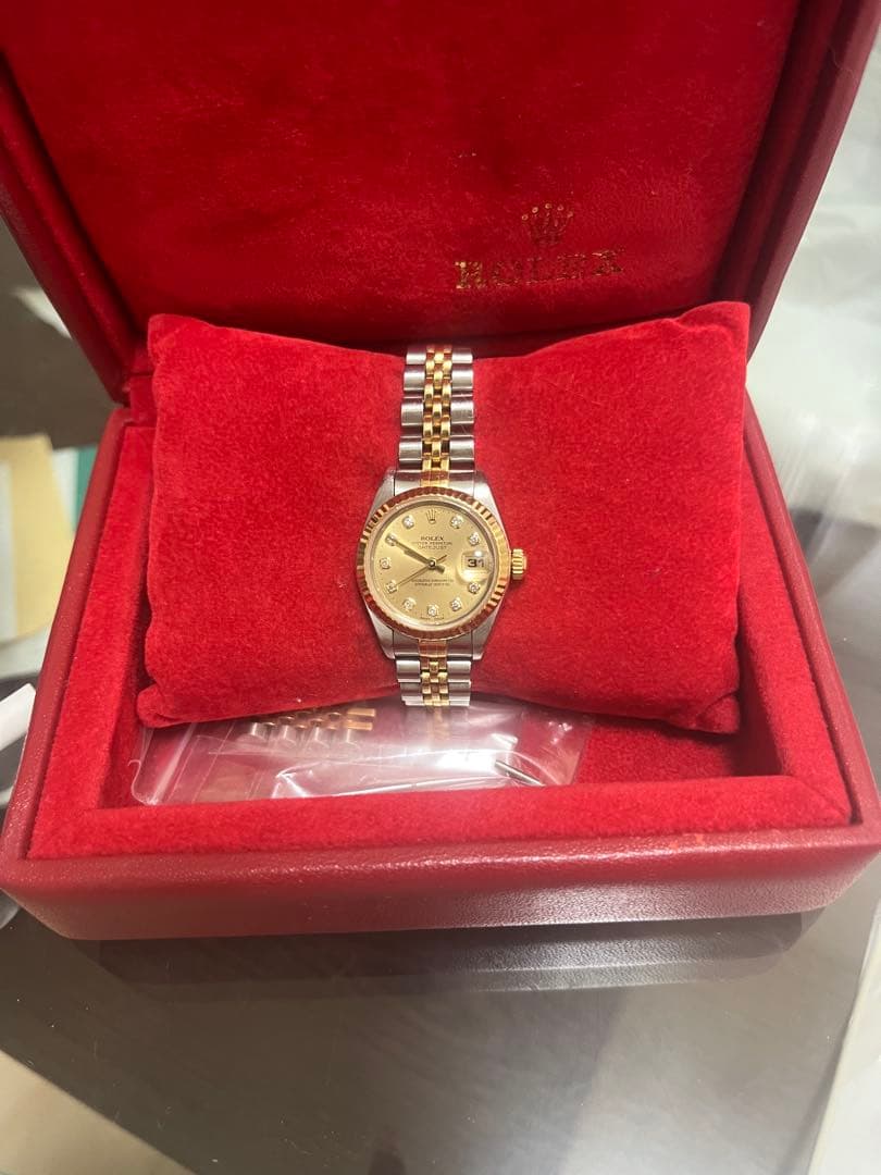 ROLEX レディース デイトジャスト ゴールド/シルバー