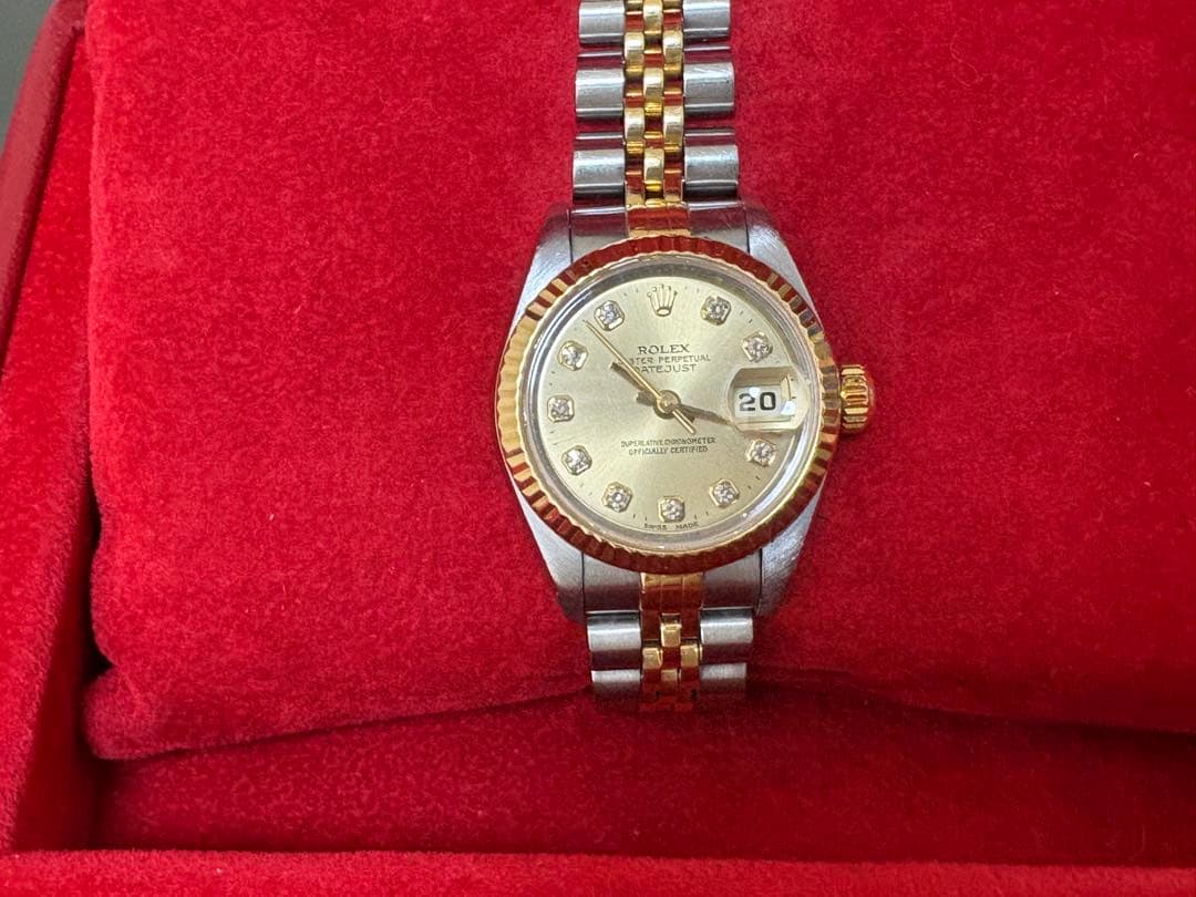 ROLEX レディース デイトジャスト ゴールド/シルバー