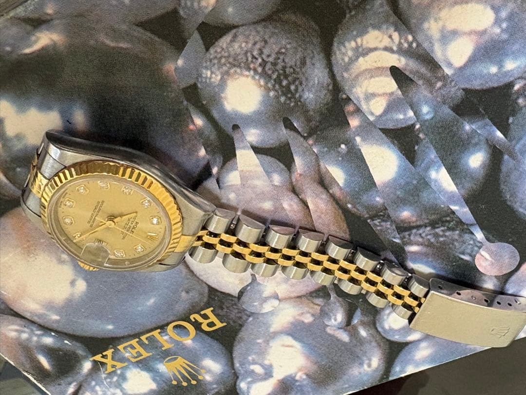 ROLEX レディース デイトジャスト ゴールド/シルバー