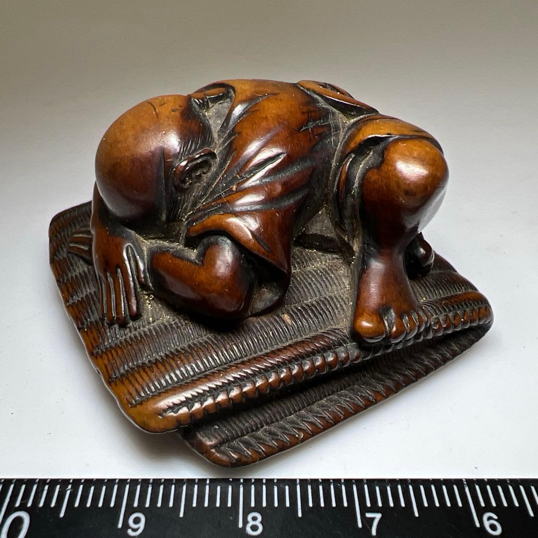 専用　時代　木彫人物根付　22g 東Y7-1105☆1Fトニサ