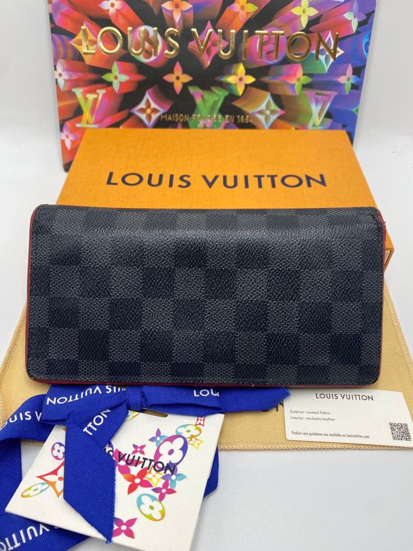 ‼️ 新型　ルイヴィトン 長財布 ポルトフォイユ ブラザ ダミエグラフィット黒