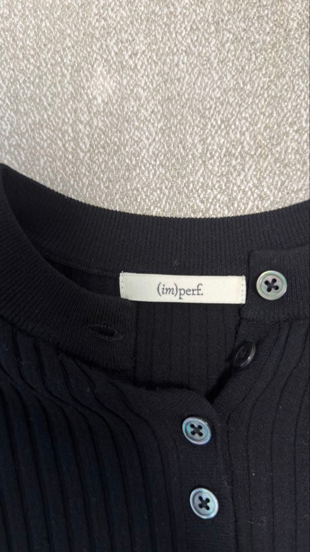 Imperf インパーフ Long Sleeve Rib Cardigan