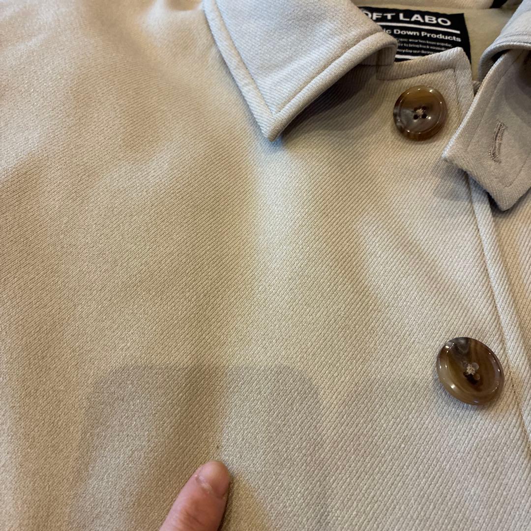 ロフトラボ シングルボタンオーバー　リム　ダウン コート　2 男女兼用　トレンチ