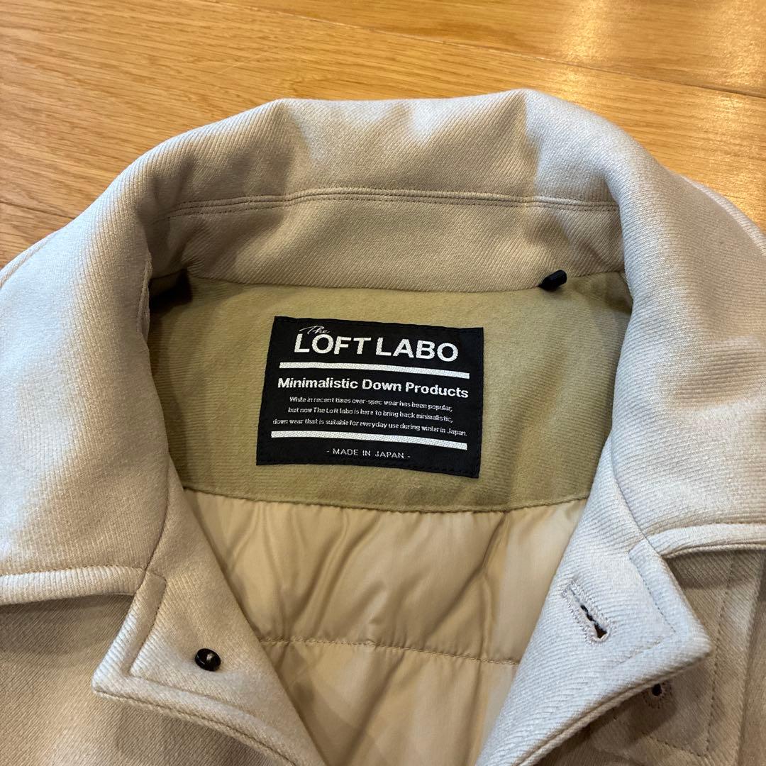 ロフトラボ シングルボタンオーバー　リム　ダウン コート　2 男女兼用　トレンチ