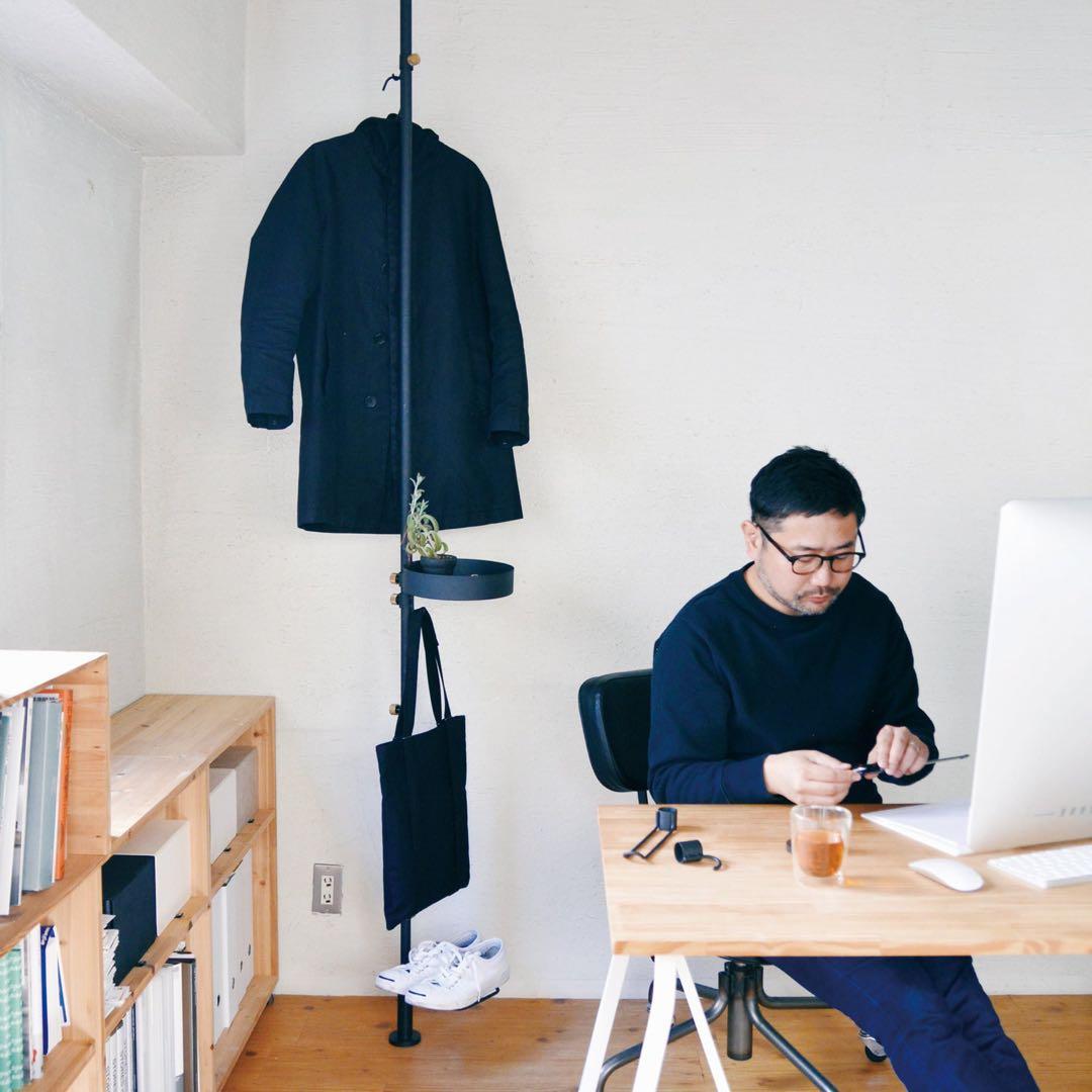 DRAW A LINE Tension Rod フック シューズラックセット