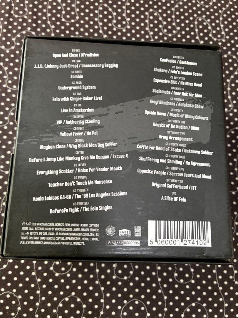 Fela Kuti complete works CDボックスセット