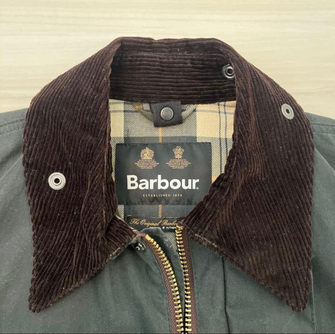 【美品】Barbour バブアー BORDER ボーダー 38 オイルド