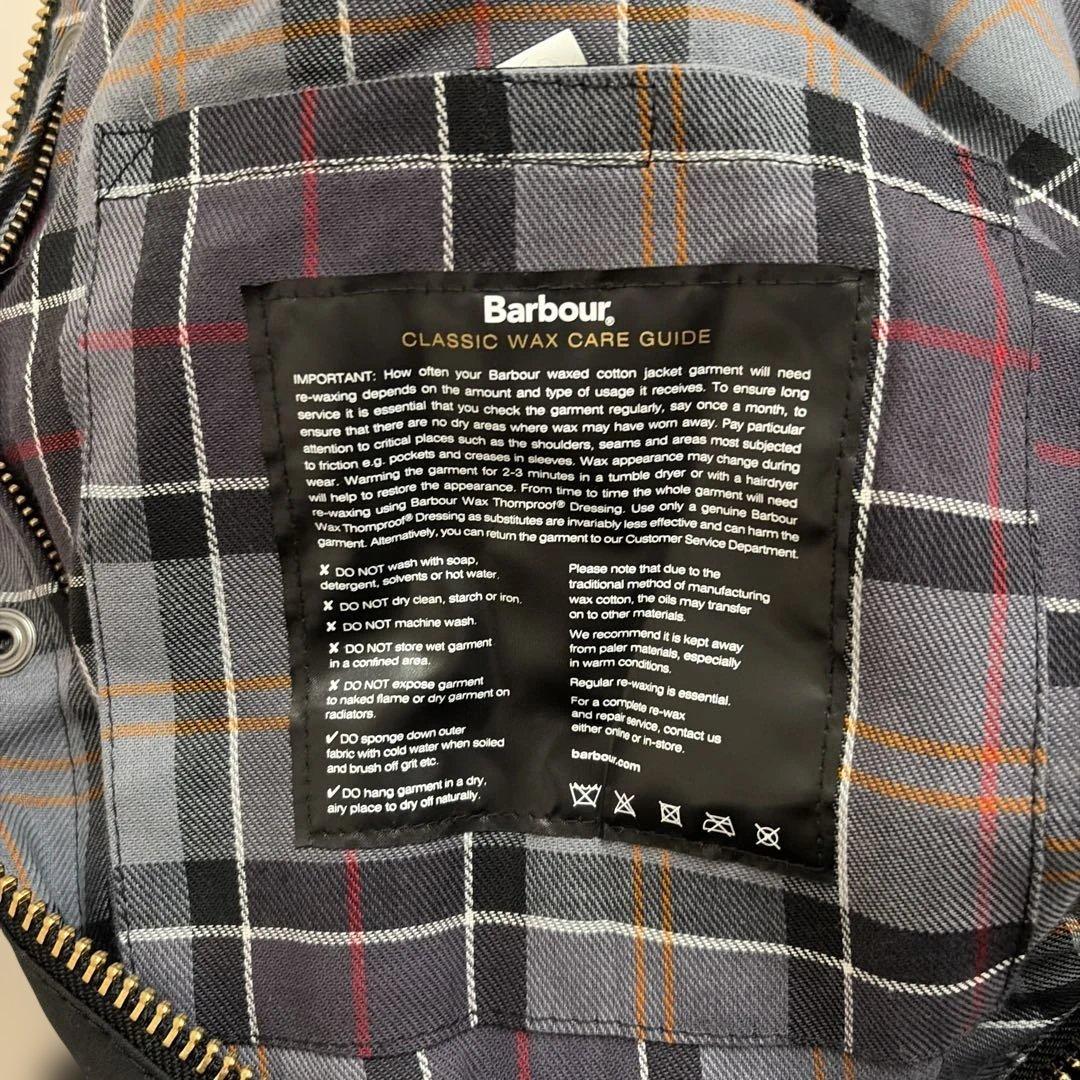 Barbour BEDALE ワックス コットン ブルゾン 42 ブラック