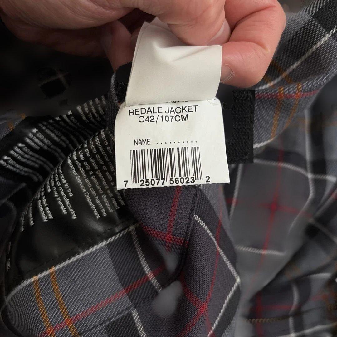 Barbour BEDALE ワックス コットン ブルゾン 42 ブラック