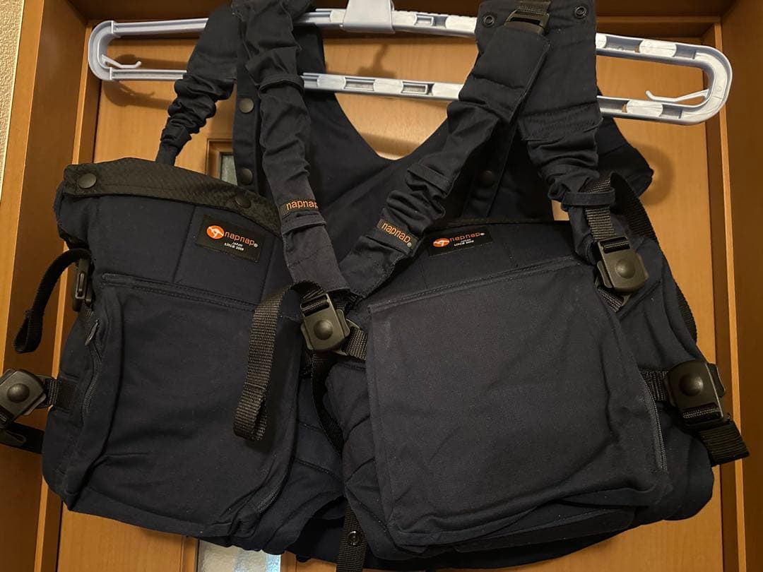 【美品】napnap ナップナップ ふたご抱っこひも 2人抱き（災害備蓄用にも）
