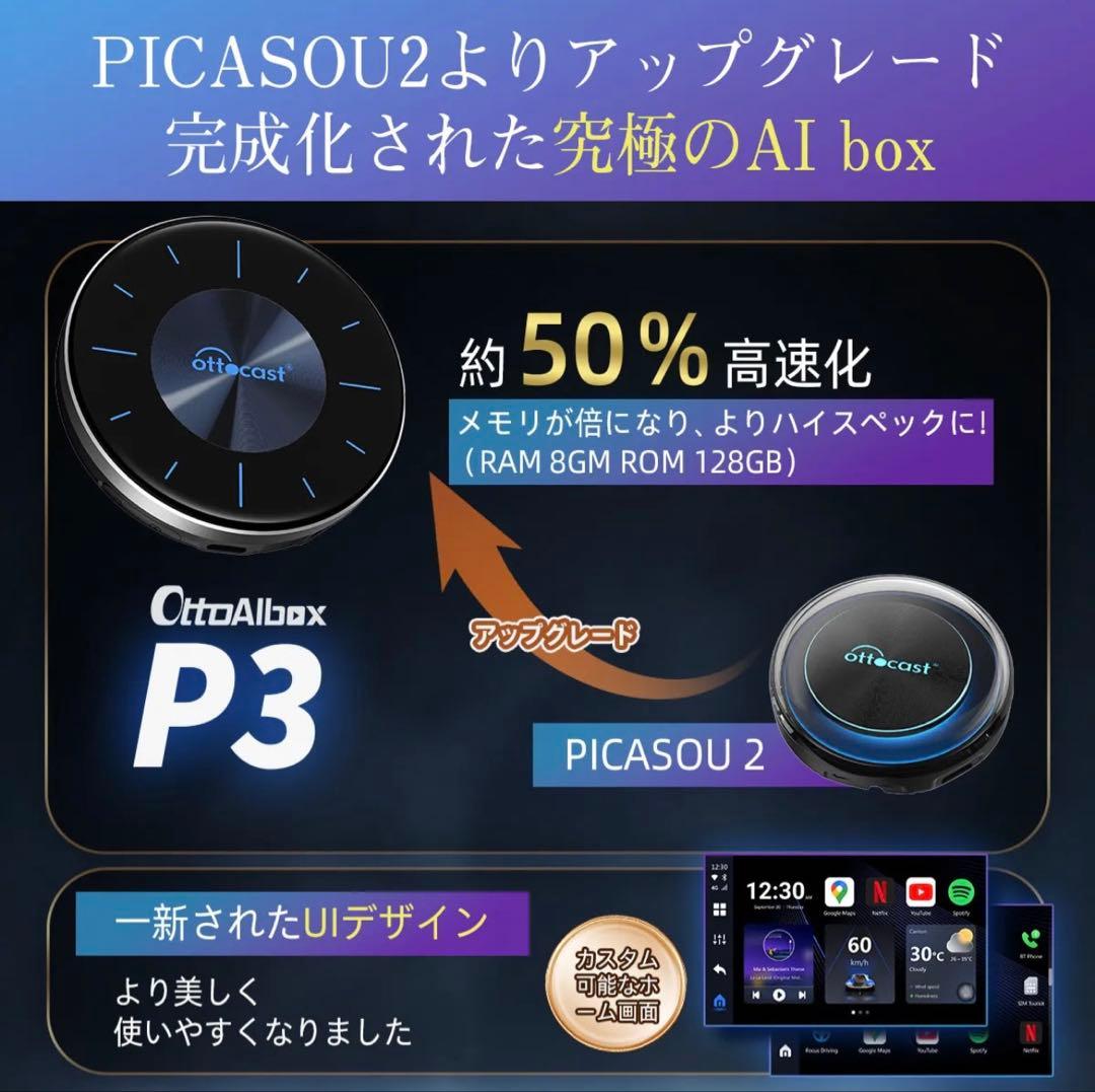 【新品・未開封】オットキャストOttoAibox P3 ottocast