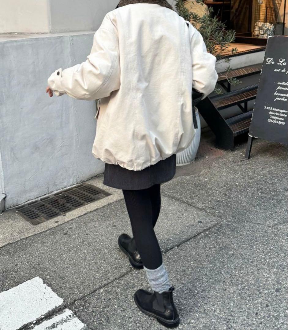 CANAL JEAN diggity 襟ボアハーフダウンコート