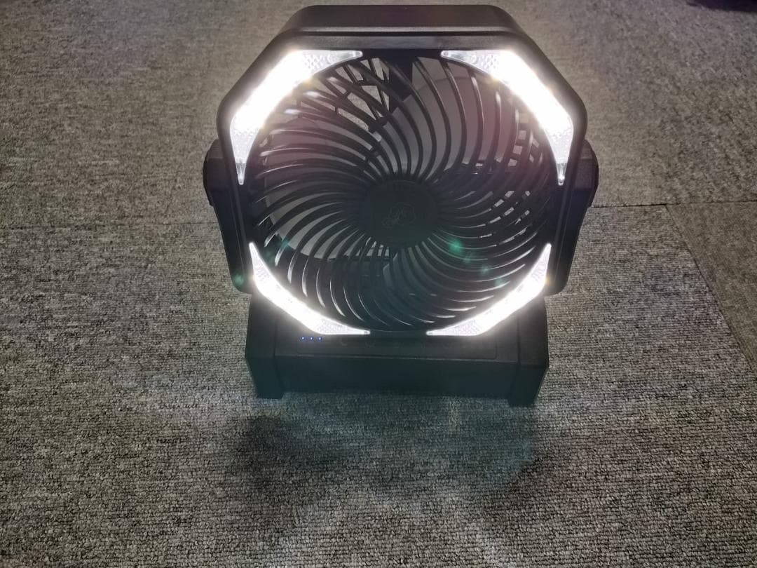 車中泊 サーキュレーター 圧倒的に大容量電池 リモコン式