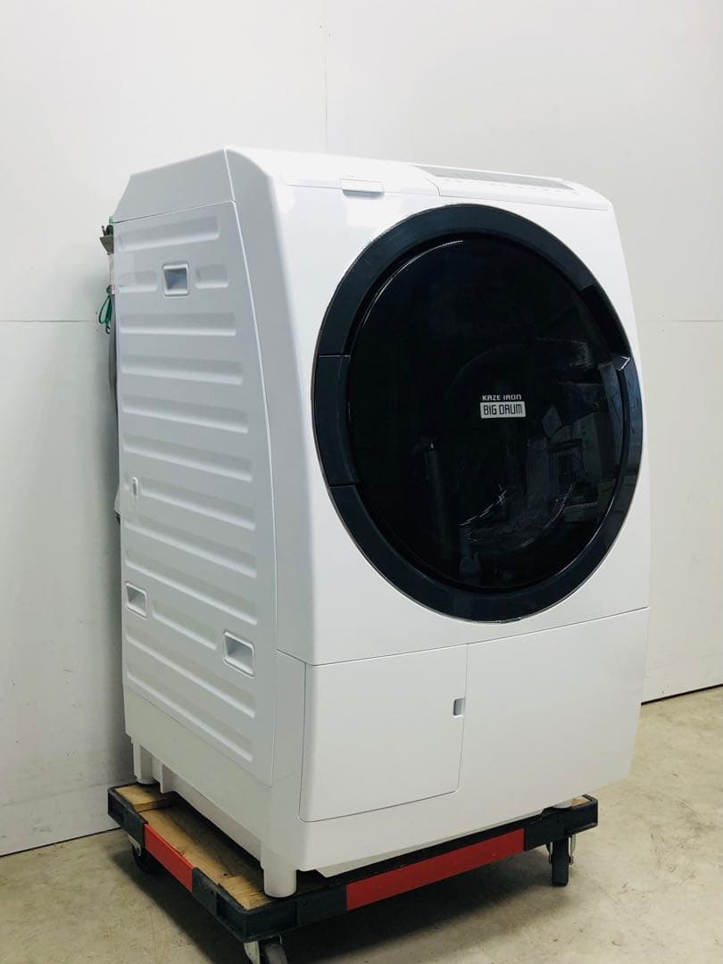 20年製 美品 日立 風アイロン ドラム式洗濯乾燥機BD-SG100FL