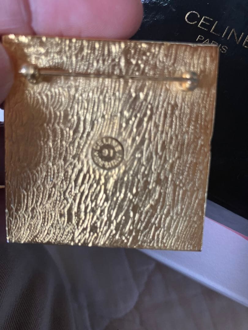 【超希少・美品】CELINE セリーヌ　凱旋門 ブローチ ヴィンテージ ゴールド