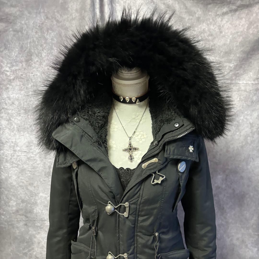 y2k 00s ダークコア　平成ギャル　SLY ビックフード　ミリタリー　ファー