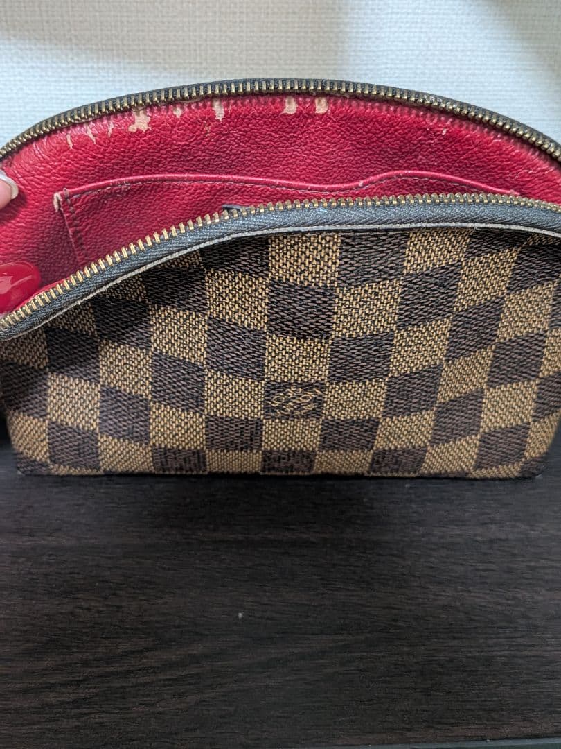 【LOUISVUITTON】ダミエ ポシェット コスメティック PM 化粧ポーチ