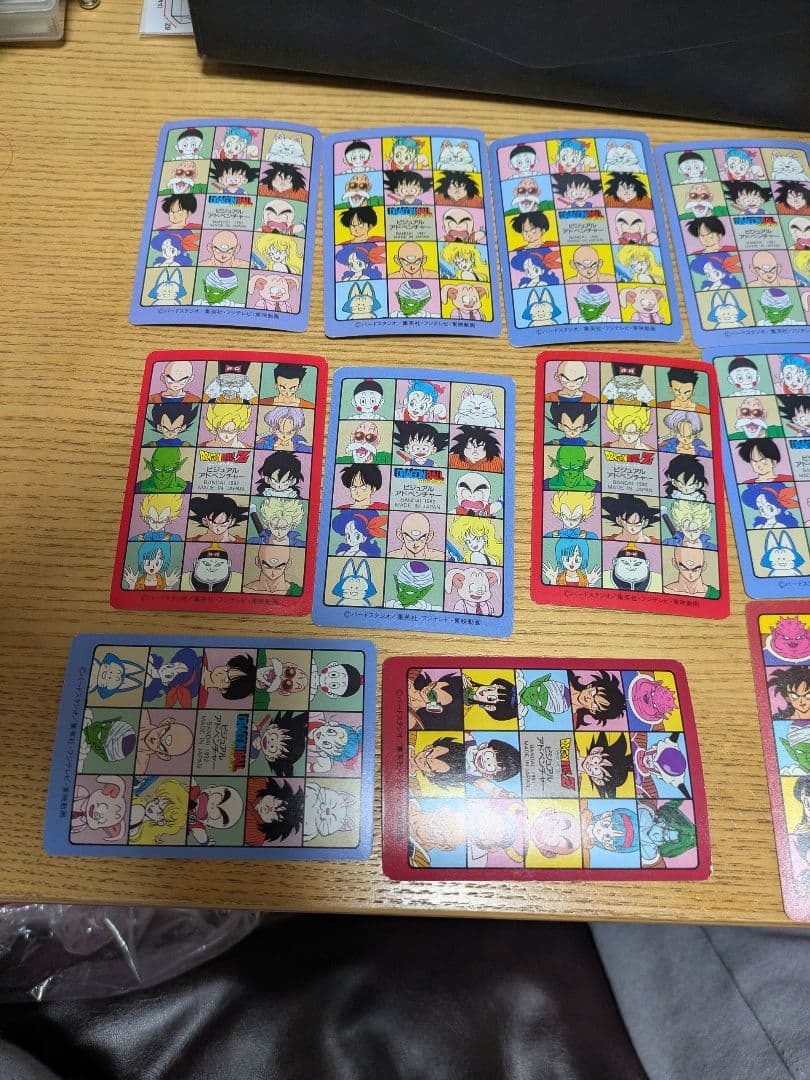 当時物ドラゴンボール ビジュアルアドベンチャーカード19種セット（キラ1枚有り）