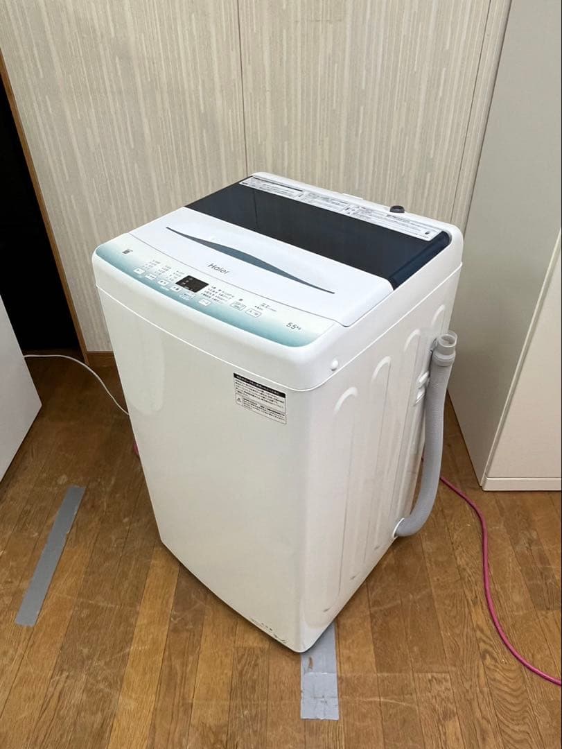 2022年 5.5kg 洗い Haier 全自動 縦型洗濯機 JW-U55HK