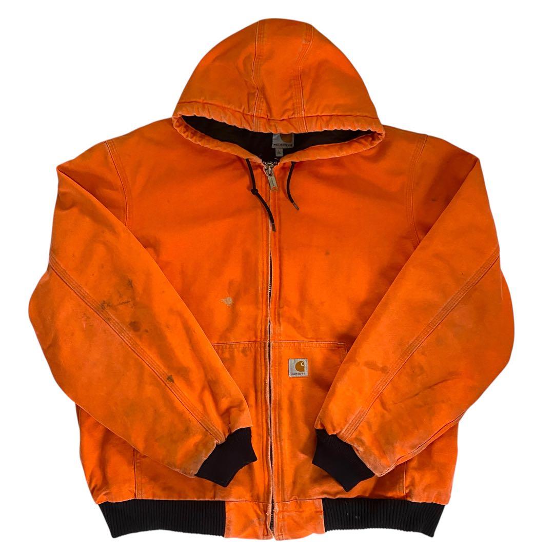 グラスワンダー 　Carhartt アクティブ　L オレンジ　アメリカ製