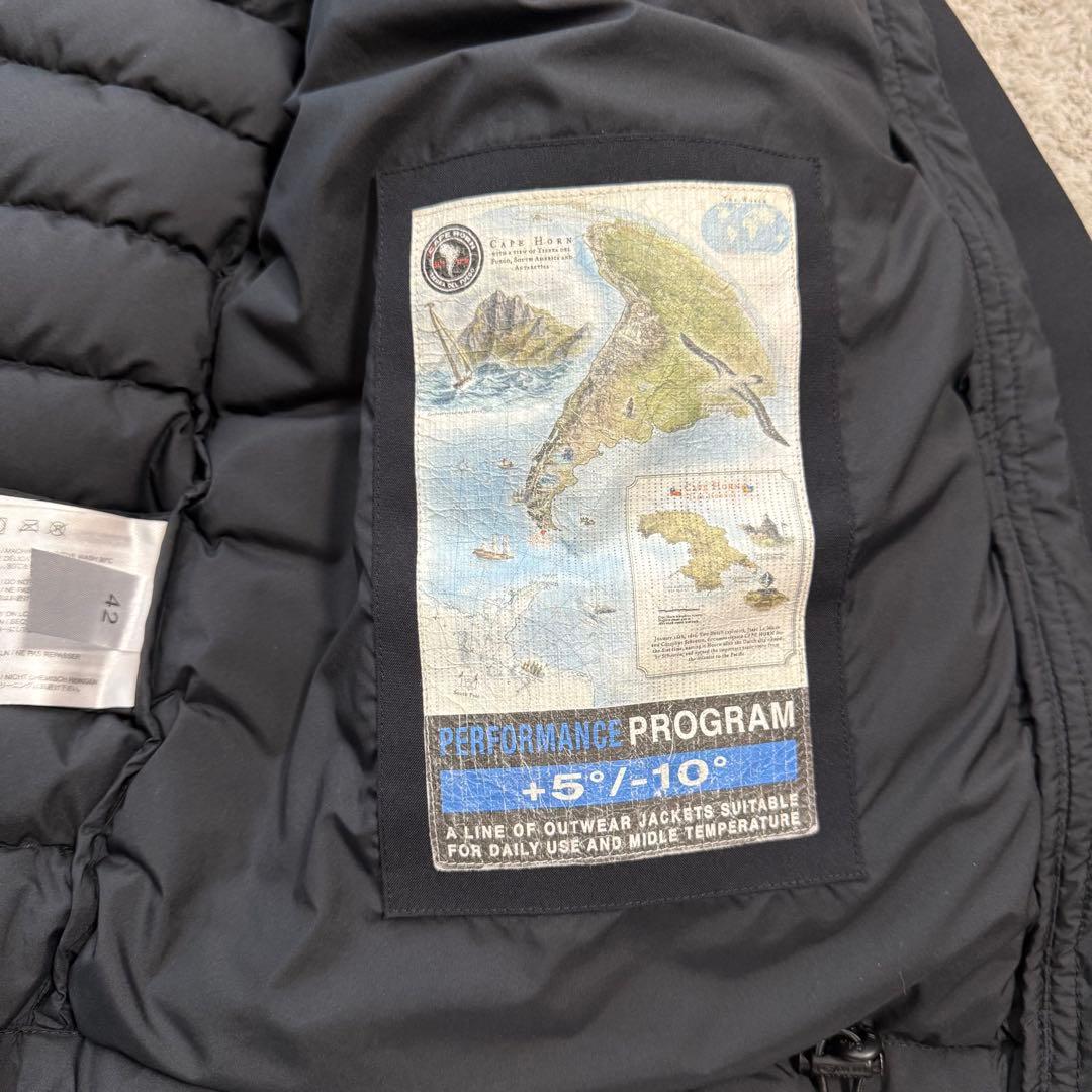 【極美品】42サイズ ケープホーン CASABLANCA ダウンコート 黒