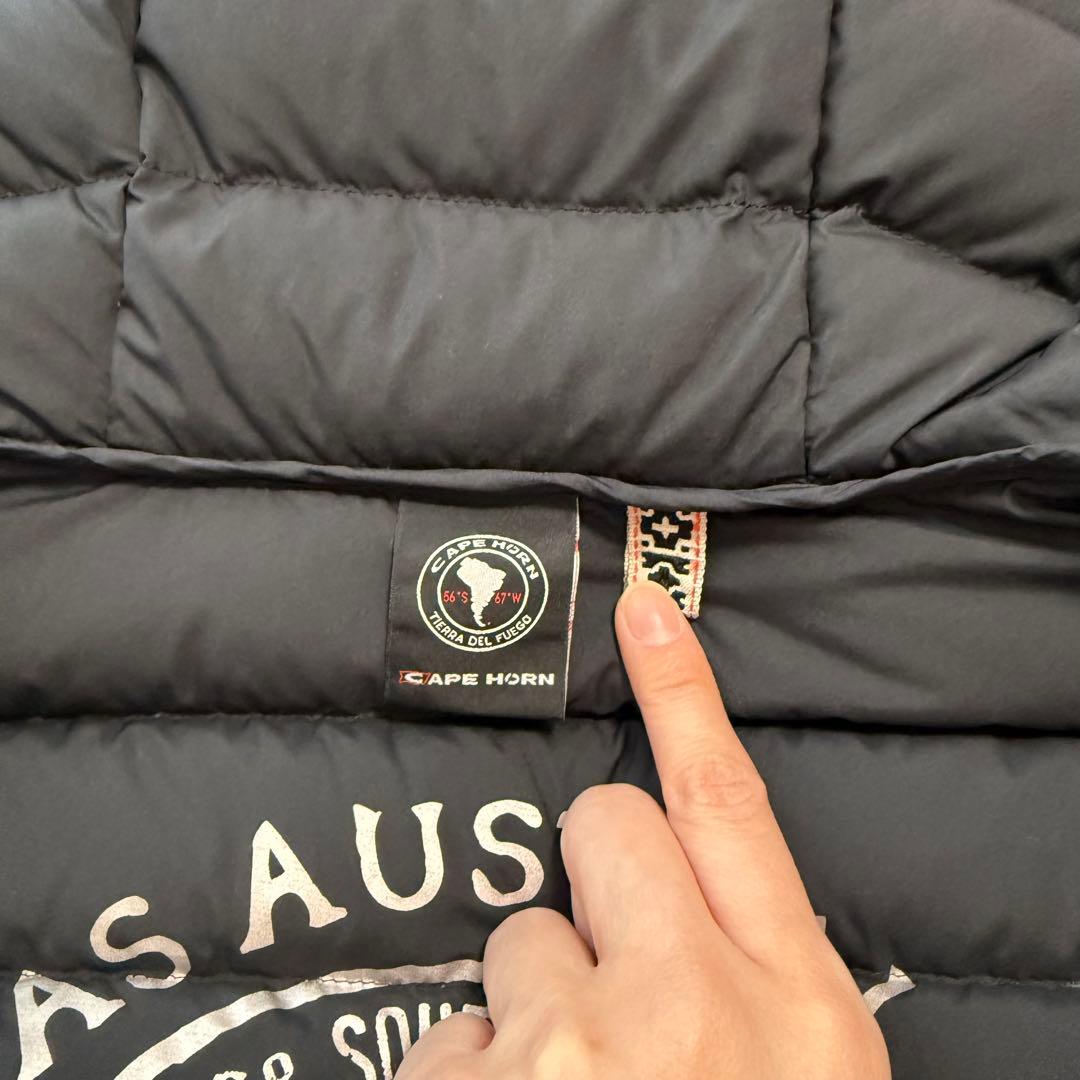 【極美品】42サイズ ケープホーン CASABLANCA ダウンコート 黒