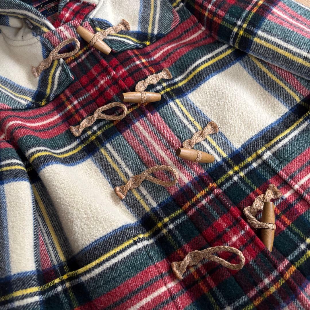 POLO RALPH LAUREN ダッフルコート タータンチェック ショート丈