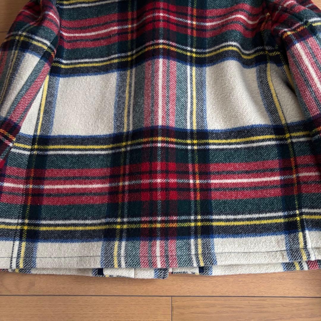 POLO RALPH LAUREN ダッフルコート タータンチェック ショート丈