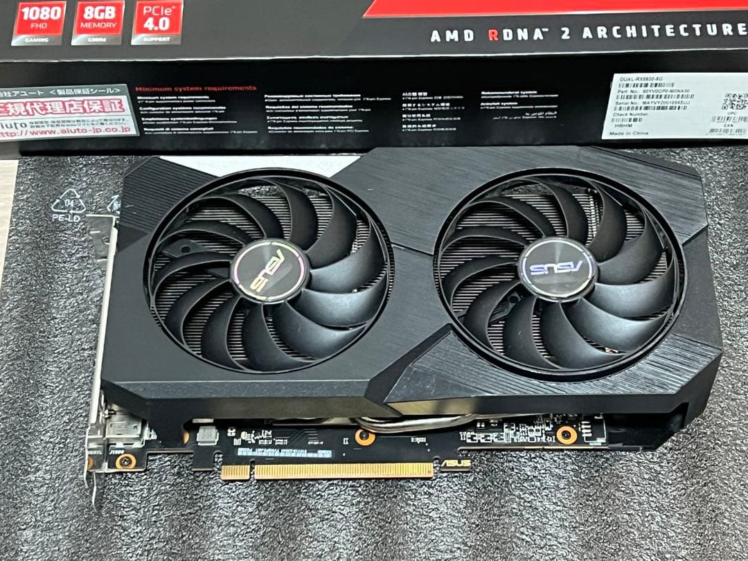 ASUS AMD Radeon RX6600 グラフィックボード【送料無料】