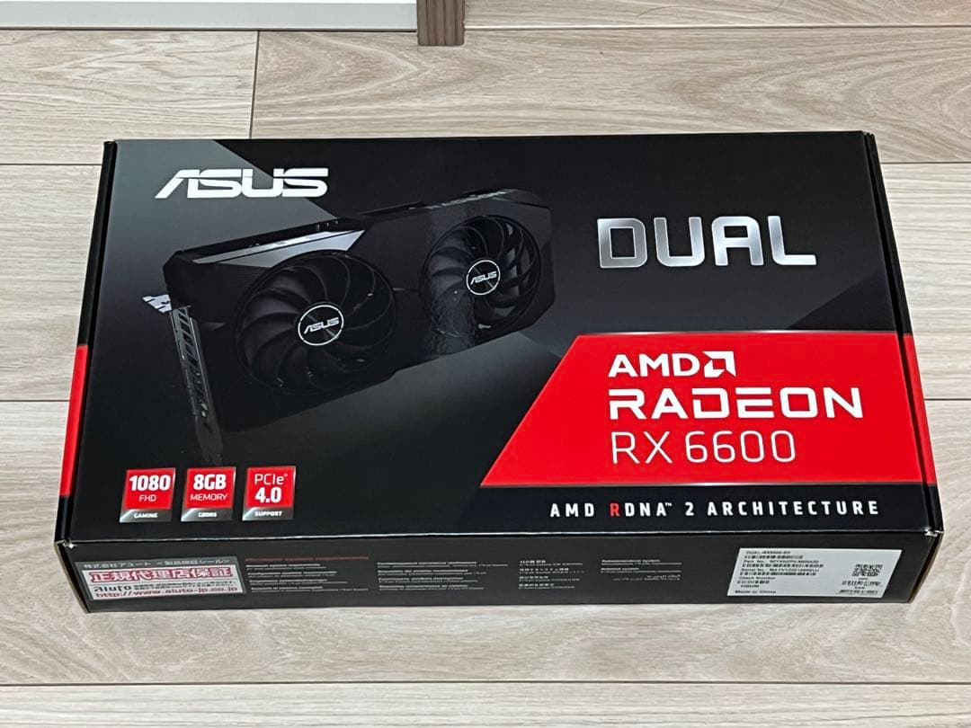 ASUS AMD Radeon RX6600 グラフィックボード【送料無料】