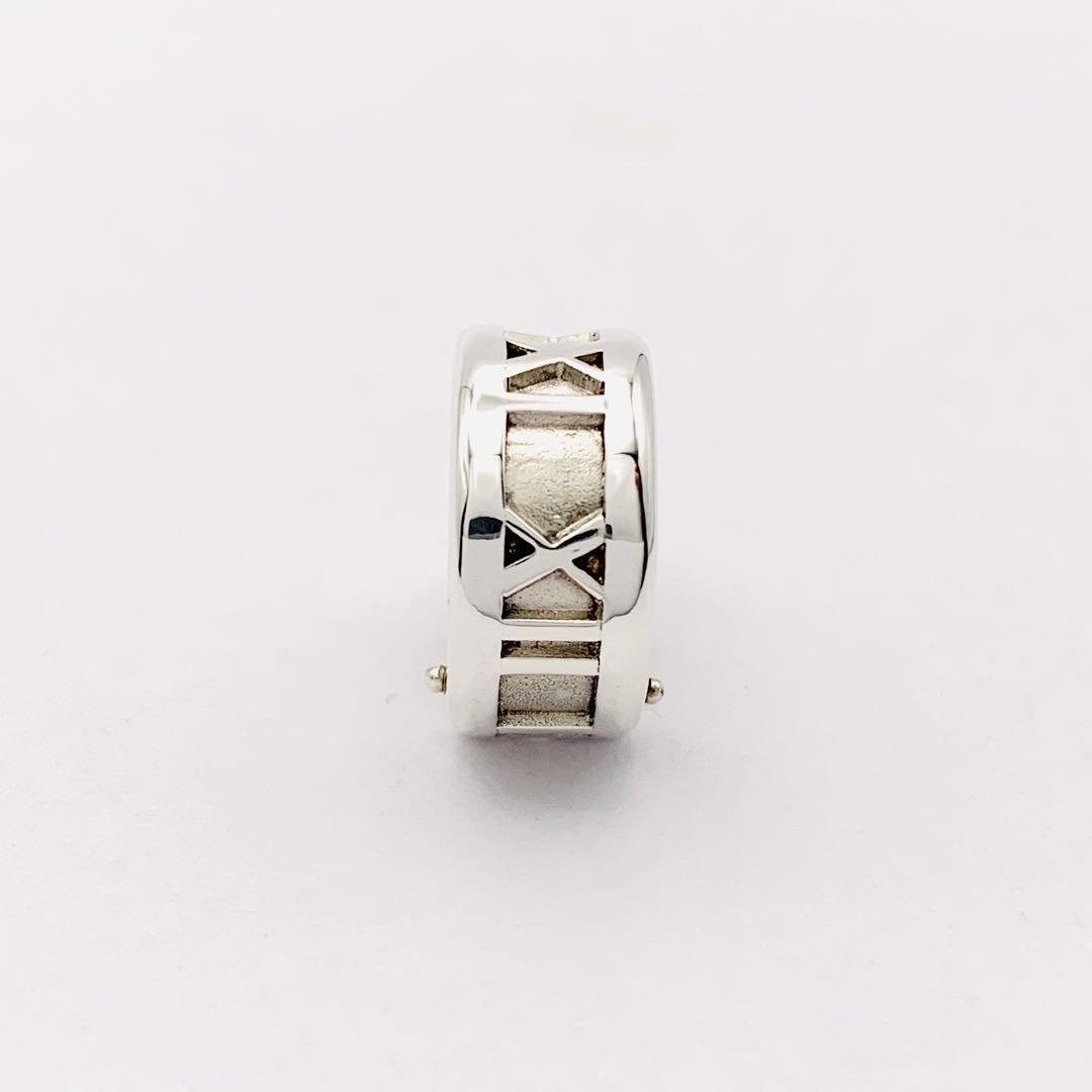 美品 オールドティファニー アトラス フープ ピアス シルバー925 片耳