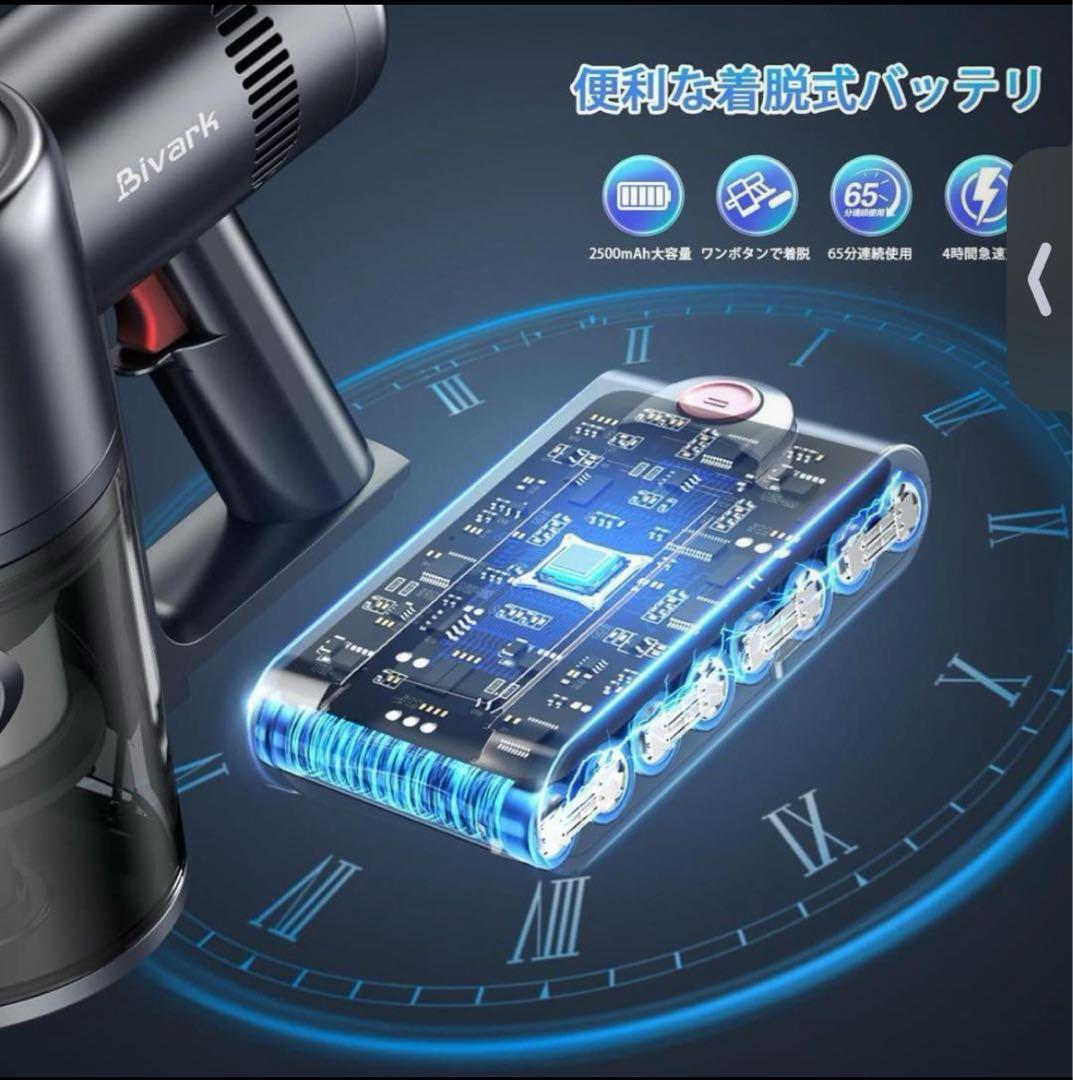 【値下げ】掃除機 コードレス 自立式 50Kpa 超強力 LEDライト 2WAY