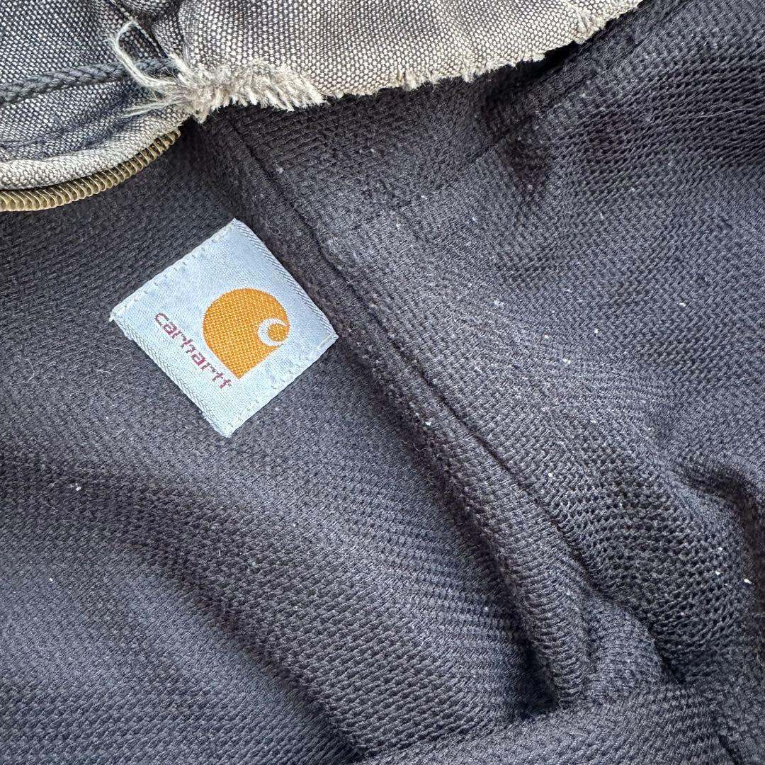 美フェード 90s USA製 カーハート フェードブラック アクティブジャケット