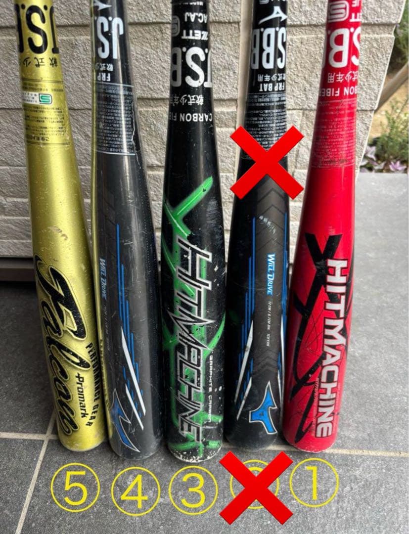 バット 4本セット 少年用 軽量バットミズノ ゼット 低学年 金属バット