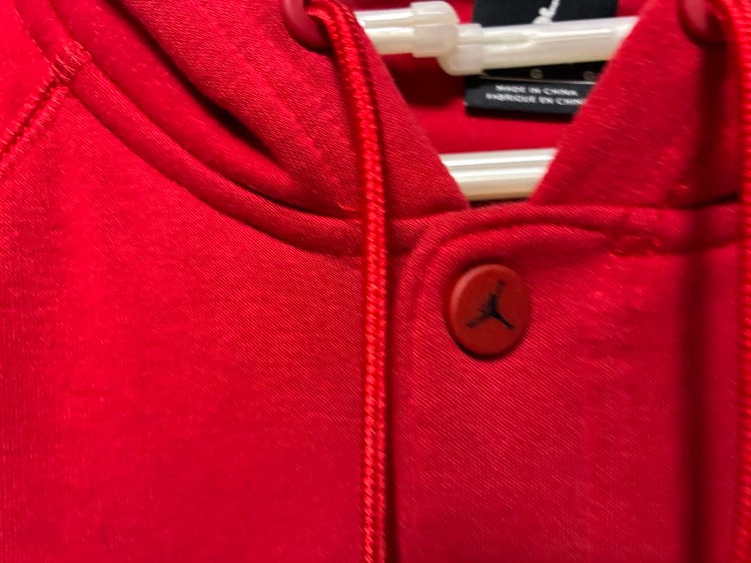 美品JORDANジョーダン メンズWBマービンバーシティ ボタンアップパーカーL
