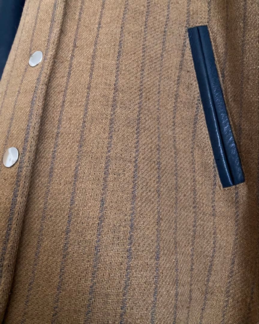 サカイラック sacai luck スタジャン 袖レザー Aライン ロング