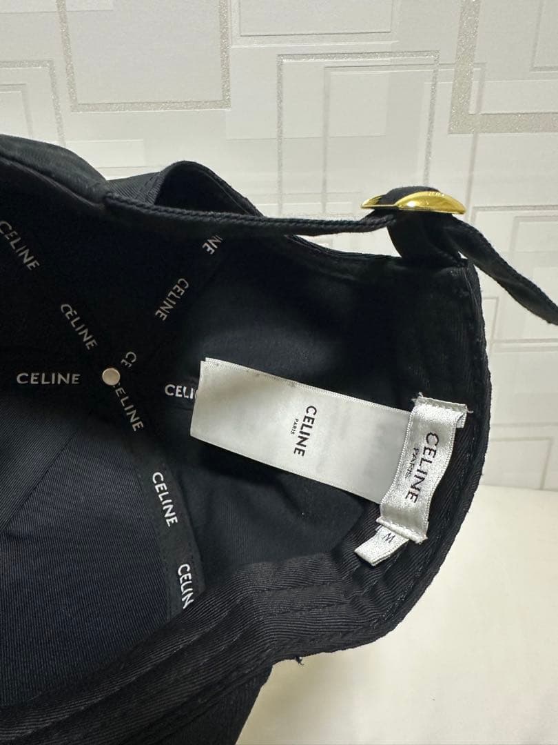 美品‼︎ CELINEセリーヌ ベースボールキャップ ブラック
