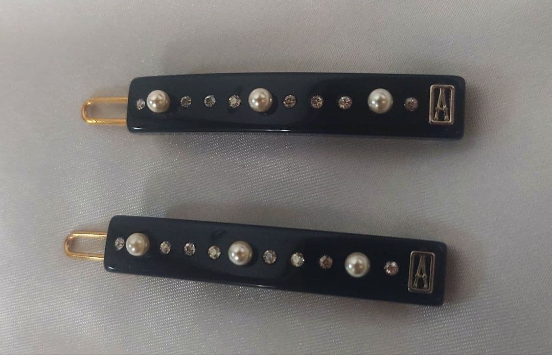 ALEXANDRE DE PARIS ヘアピン ボールピン パール付き