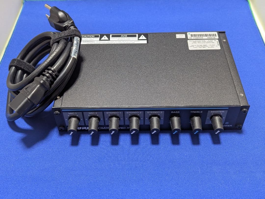 美品Shur SCM262 ステレオマイクロホンミキサー