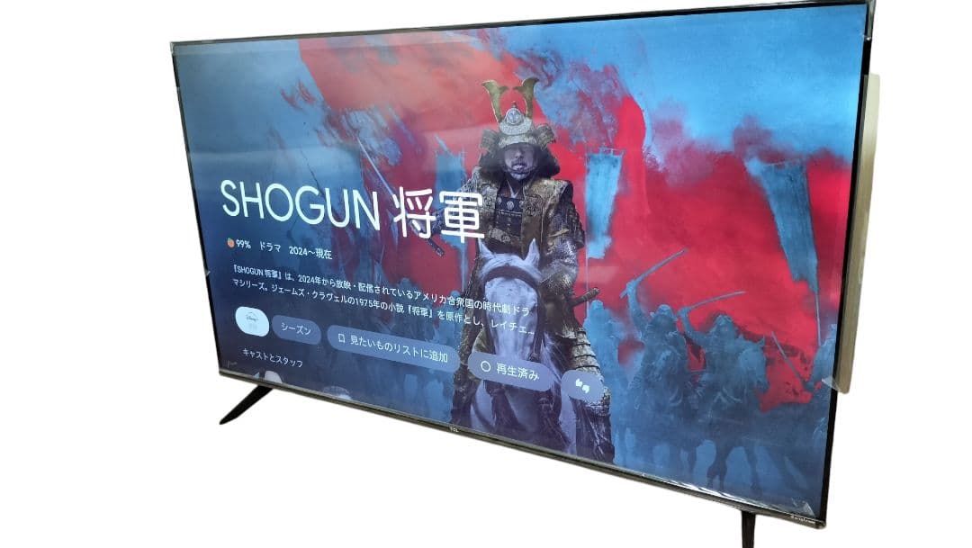 【極美品】TCL 50V型 4K 液晶チューナーレステレビ GoogleTV