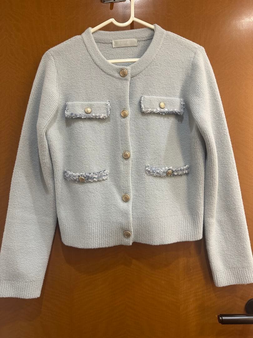 一点限り！早い者勝ち⭐︎セルフォード トリムミニニットワンピースセット 36