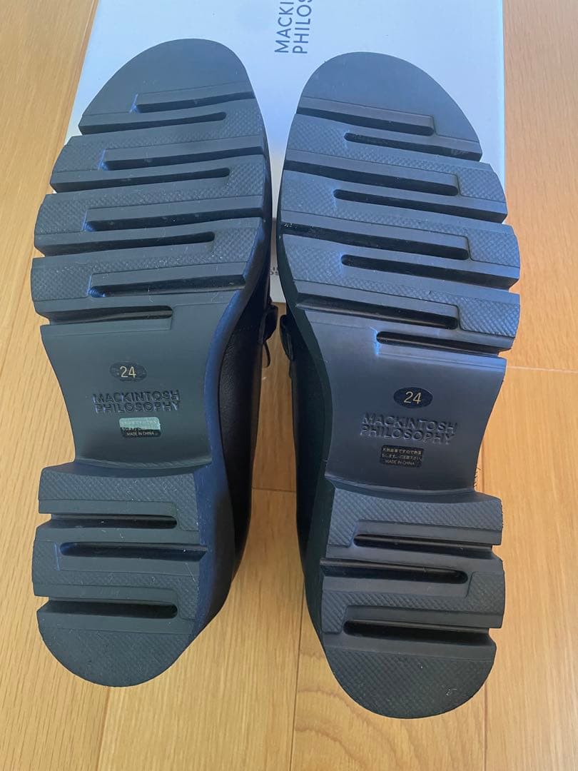 美品✨MACKINTOSH PHILOSOPHY ブラックレザー ローファー