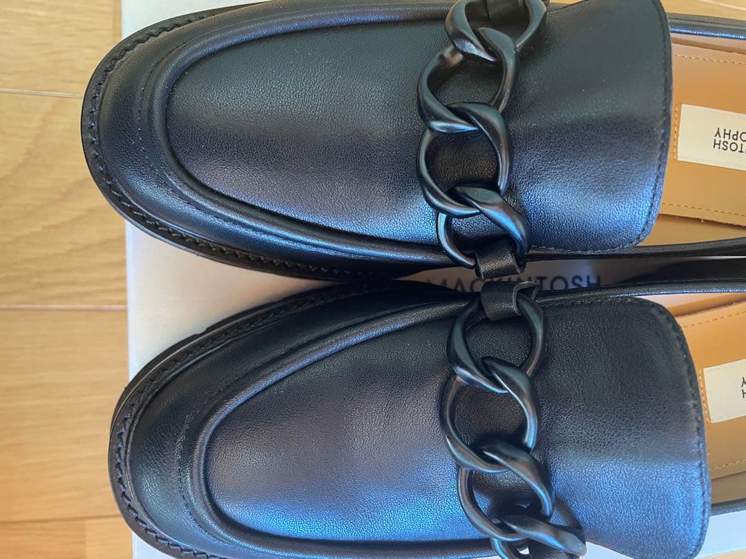 美品✨MACKINTOSH PHILOSOPHY ブラックレザー ローファー