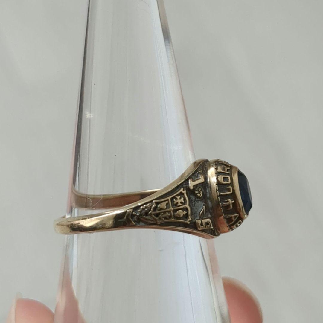 JOSTENS ジャスティンズ社製 10K スクールリング 1989年 US8号