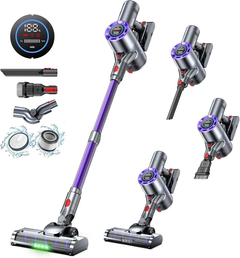 Airpher 掃除機 コードレス 55KPa超強吸引 スティッククリーナー