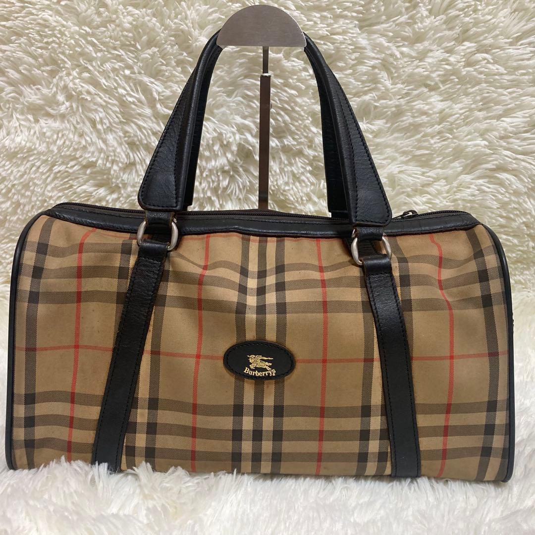 Burberrys ヴィンテージ バーバリーズ ボストンバッグ ノバチェック柄